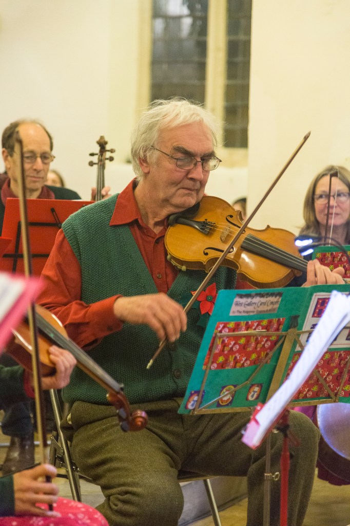 Man playing a violin