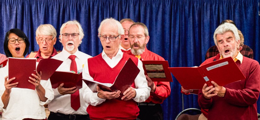 Group of men singing